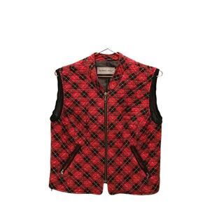 Vintage Howard Wolf Quilted Plaid Vest Size 8